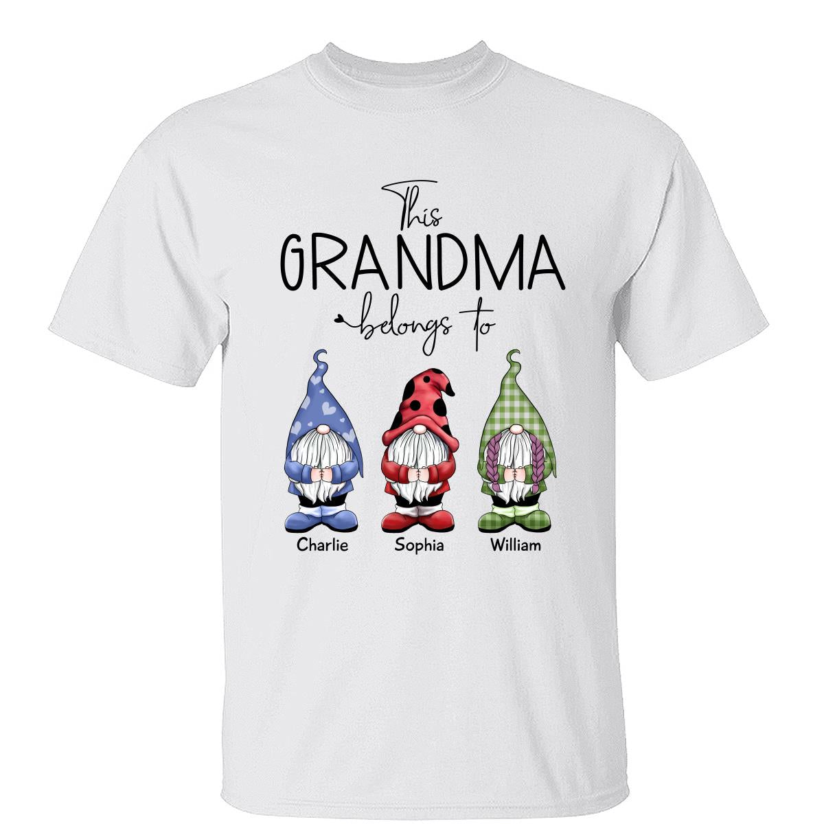 This Grandma Belongs To Little Gnomes Personalized Shirt