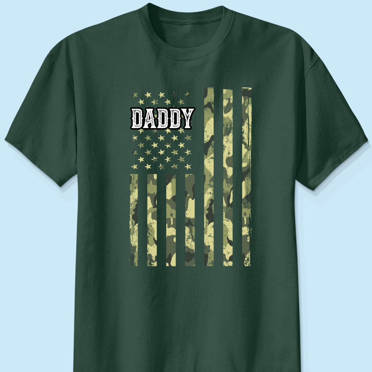 Dad Grandpa Nation Flag Photo Inserted Personalized Shirt, 4th Of July, Patriotic Gift