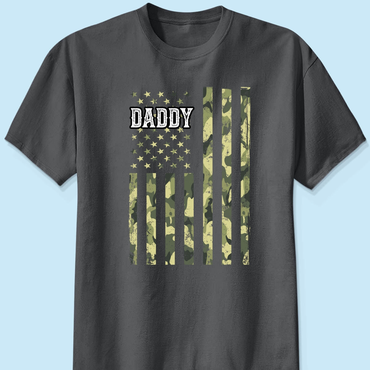 Dad Grandpa Nation Flag Photo Inserted Personalized Shirt, 4th Of July, Patriotic Gift