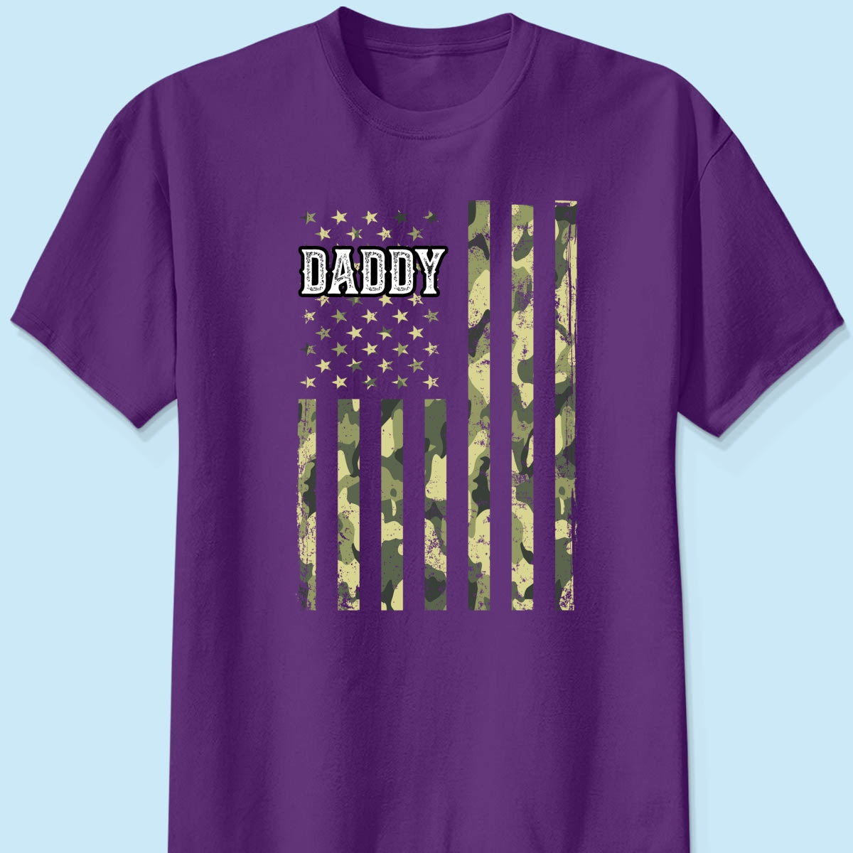 Dad Grandpa Nation Flag Photo Inserted Personalized Shirt, 4th Of July, Patriotic Gift