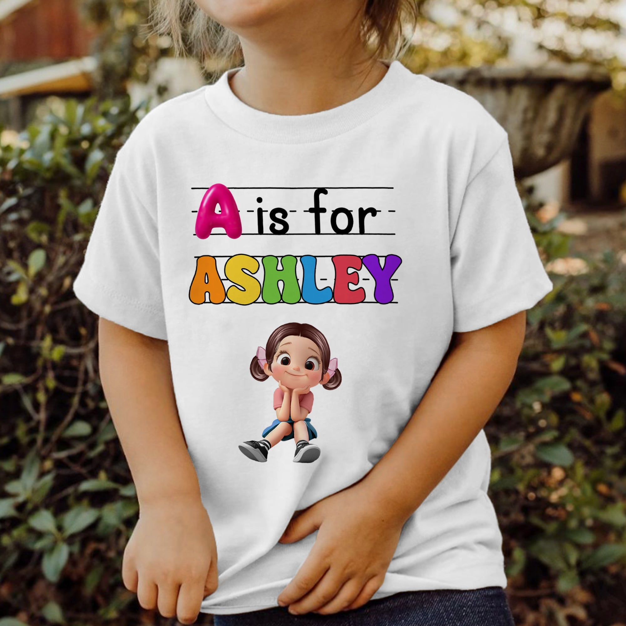 Custom Kids Name Back To School Personalized Shirt, Toddler First Day of School Tee Kindergarten Shirt With Name, First Day School Outfit