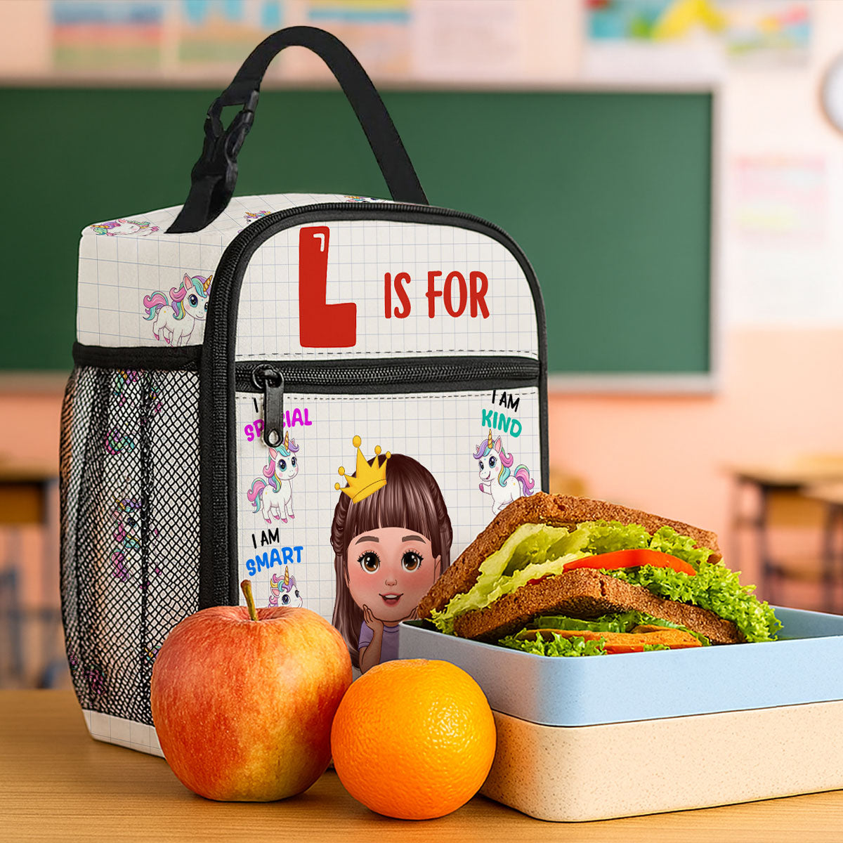Back To School Gift for Kids, I Am Special Smart Brave Kind Loved Happy Personalized Lunch Bag