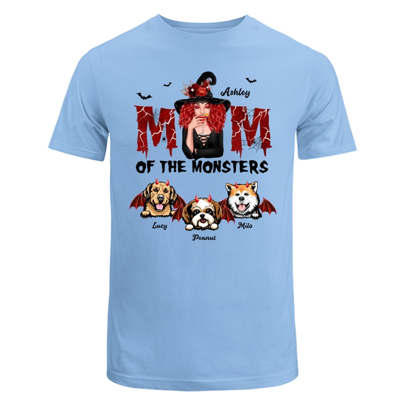 Mom Of The Monsters Dog Halloween Witch Personalized Shirt