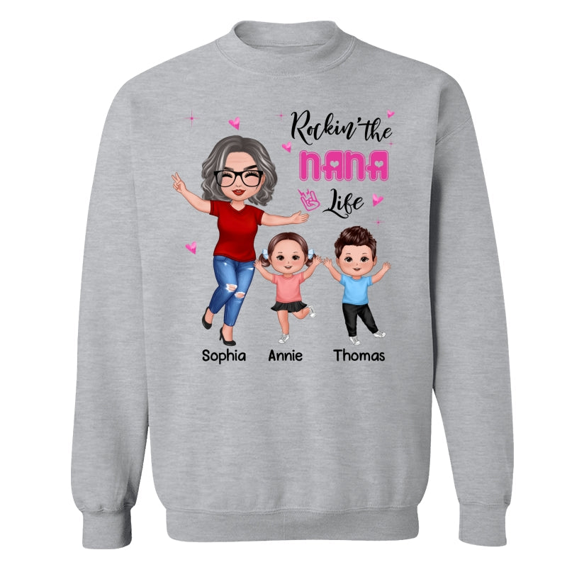Rockin‘ Grandma Life Happy Doll Personalized Shirt