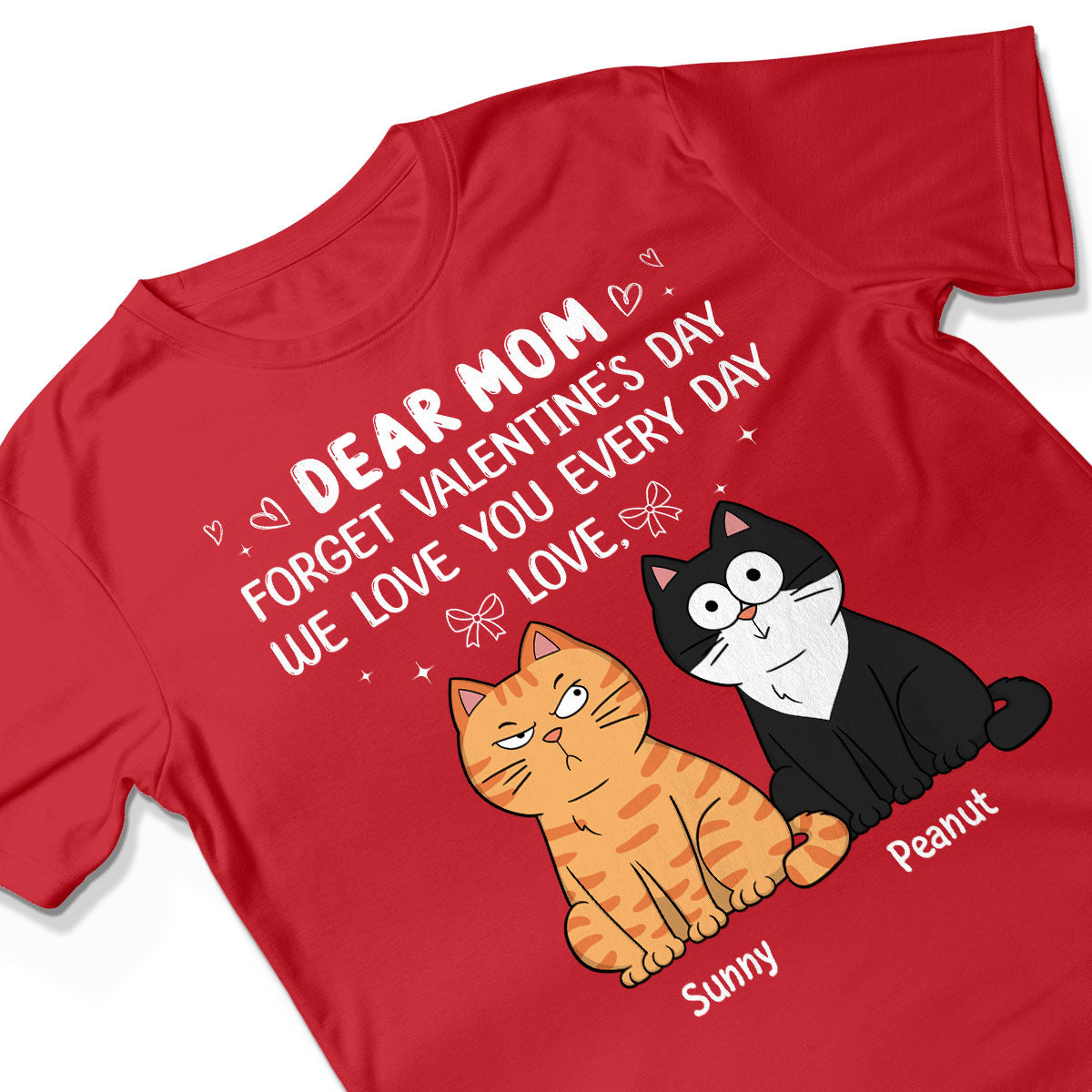 Forget Valentine's Day We Love You Every Day Gift Cat Lover Gift Personalized Shirt