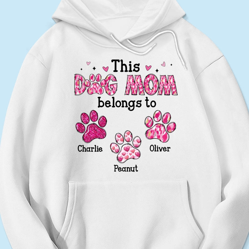 This Dog Mom Belongs To Personalized Shirt,  Gift For Dog Lovers, Dog Moms