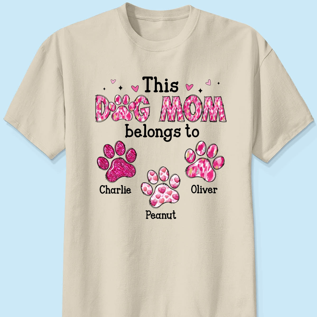 This Dog Mom Belongs To Personalized Shirt,  Gift For Dog Lovers, Dog Moms