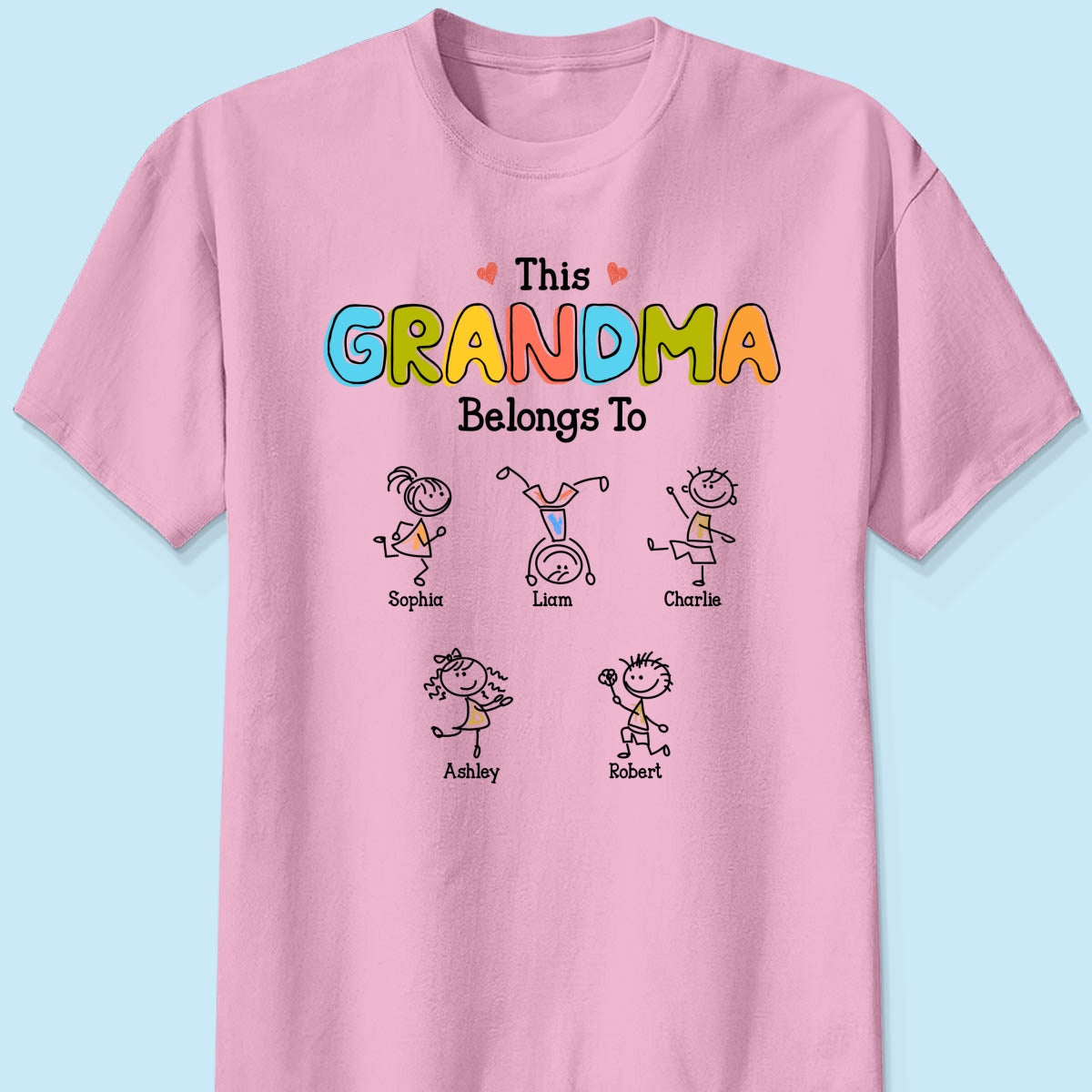 This Grandma Belongs To Drawing Personalized Shirt