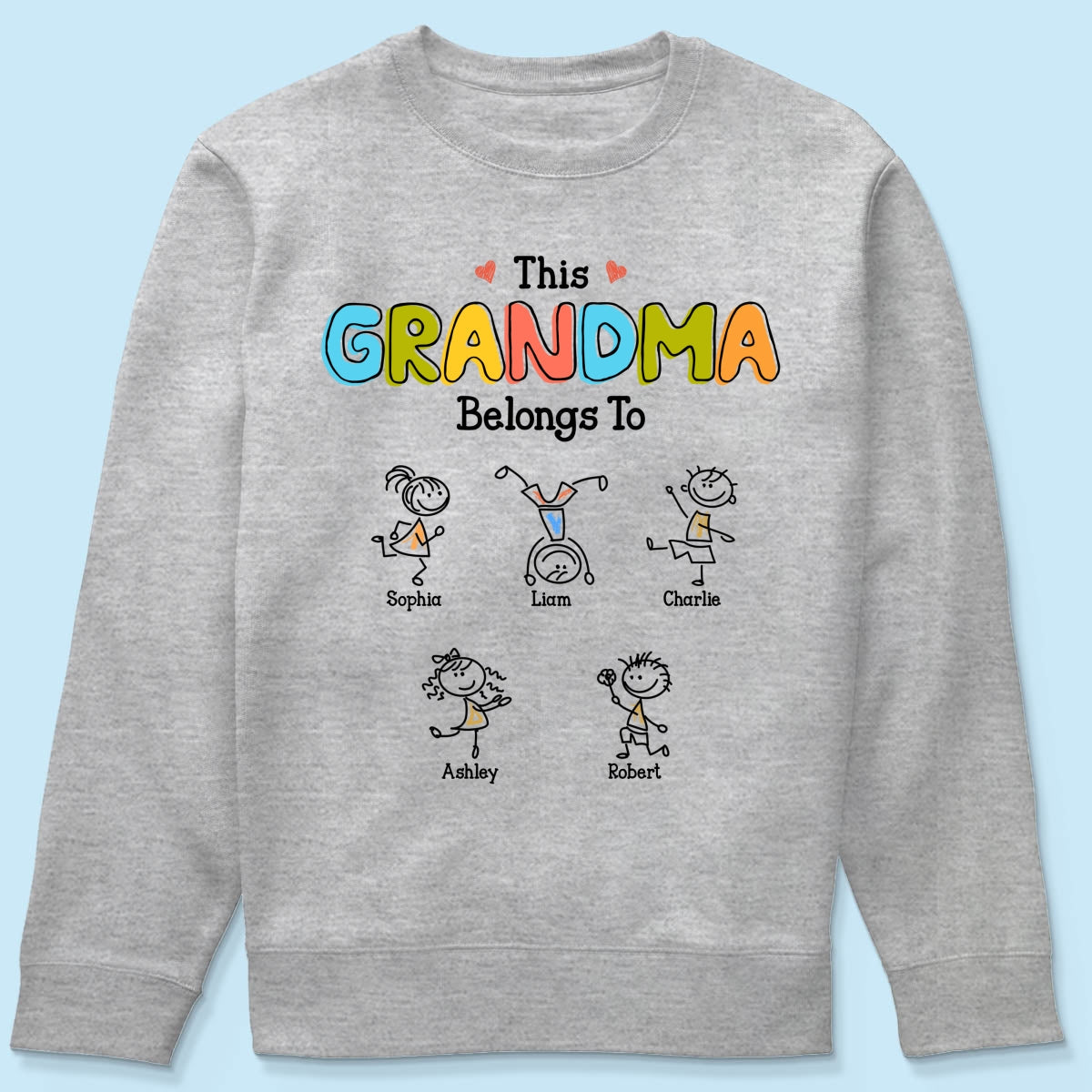 This Grandma Belongs To Drawing Personalized Shirt