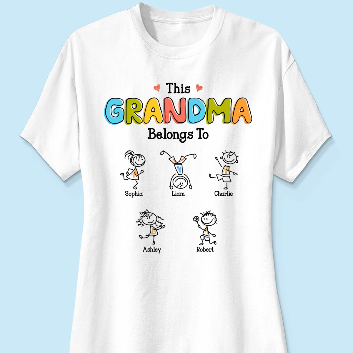 This Grandma Belongs To Drawing Personalized Shirt