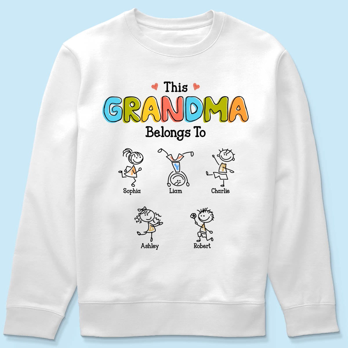 This Grandma Belongs To Drawing Personalized Shirt