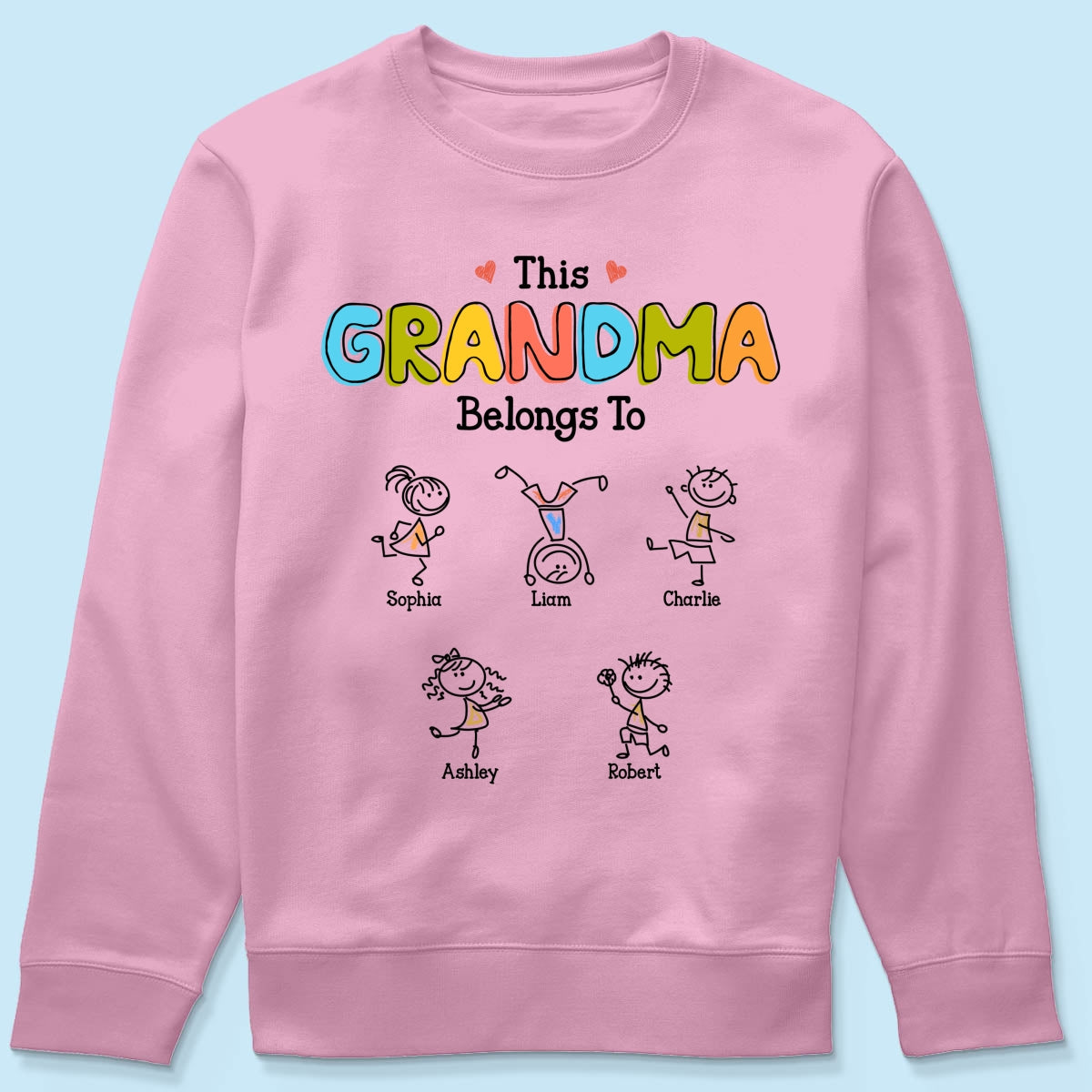 This Grandma Belongs To Drawing Personalized Shirt