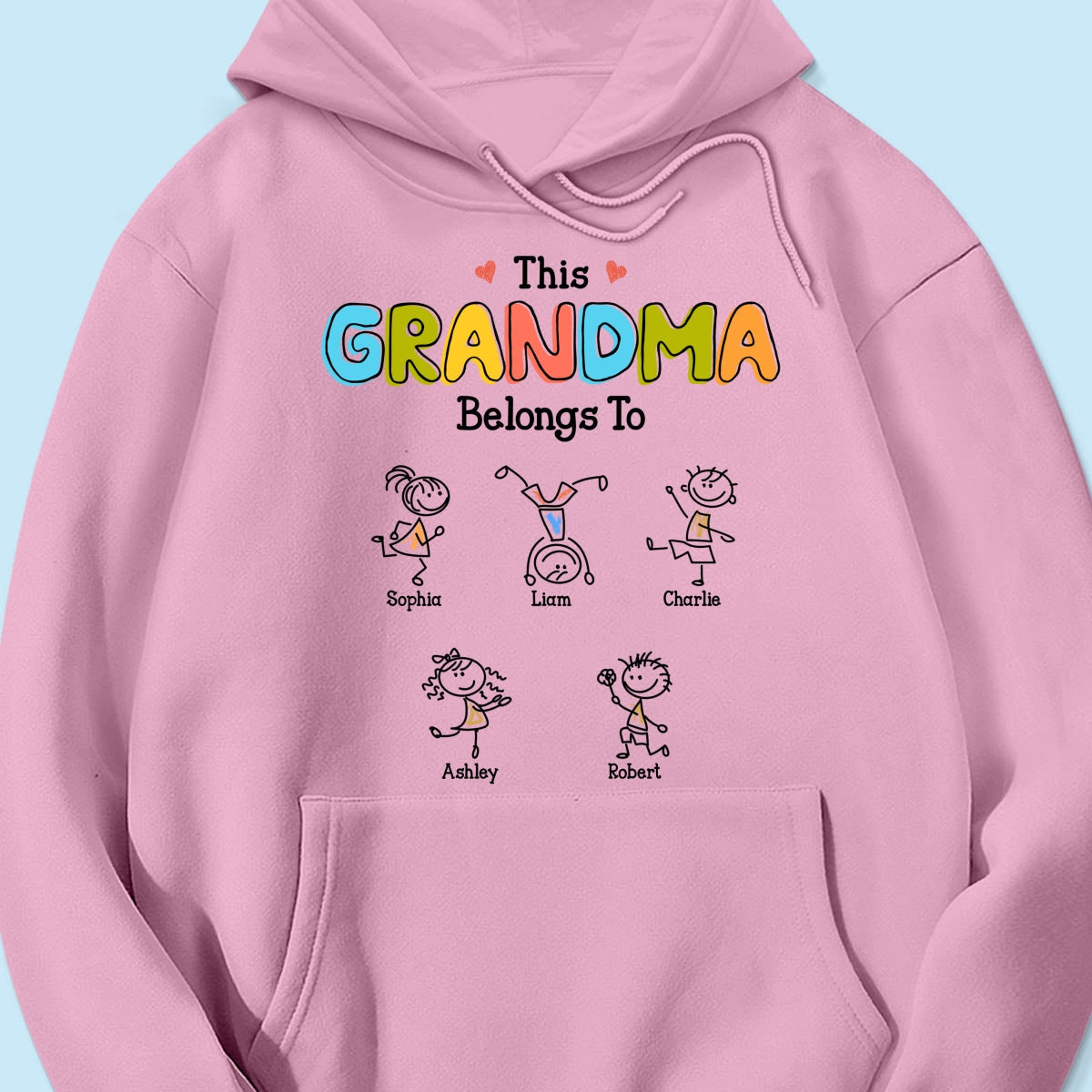 This Grandma Belongs To Drawing Personalized Shirt