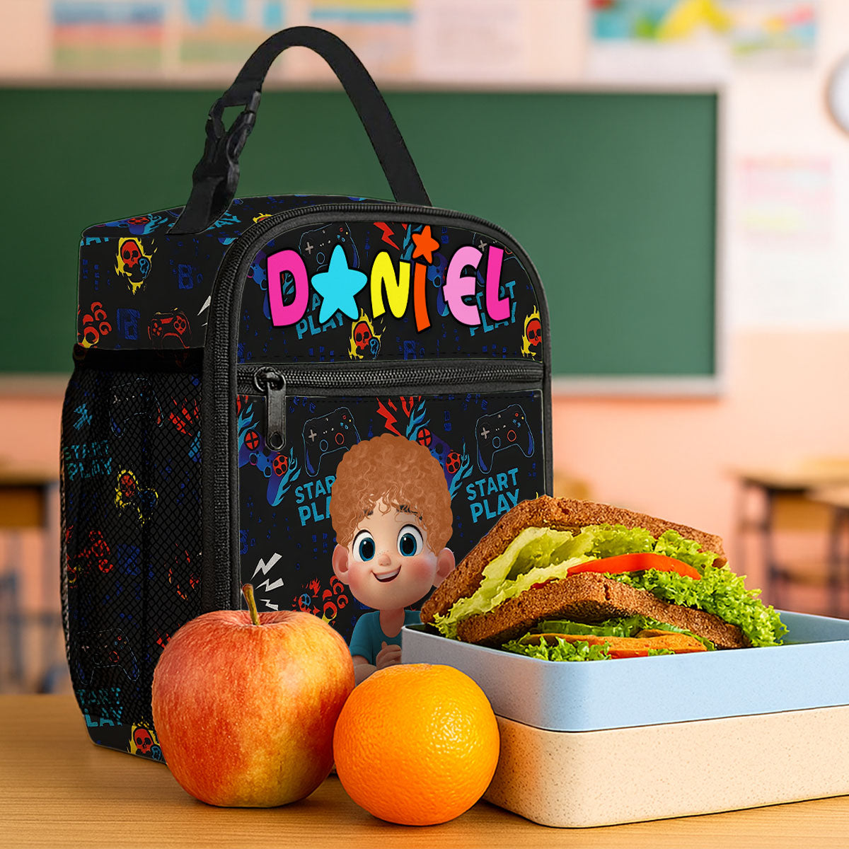 Custom Name Insulated Lunch Bag for Kids, Unique Designs for Boys & Girls, Keep Your Child’s Meals Fresh & Safe All Day
