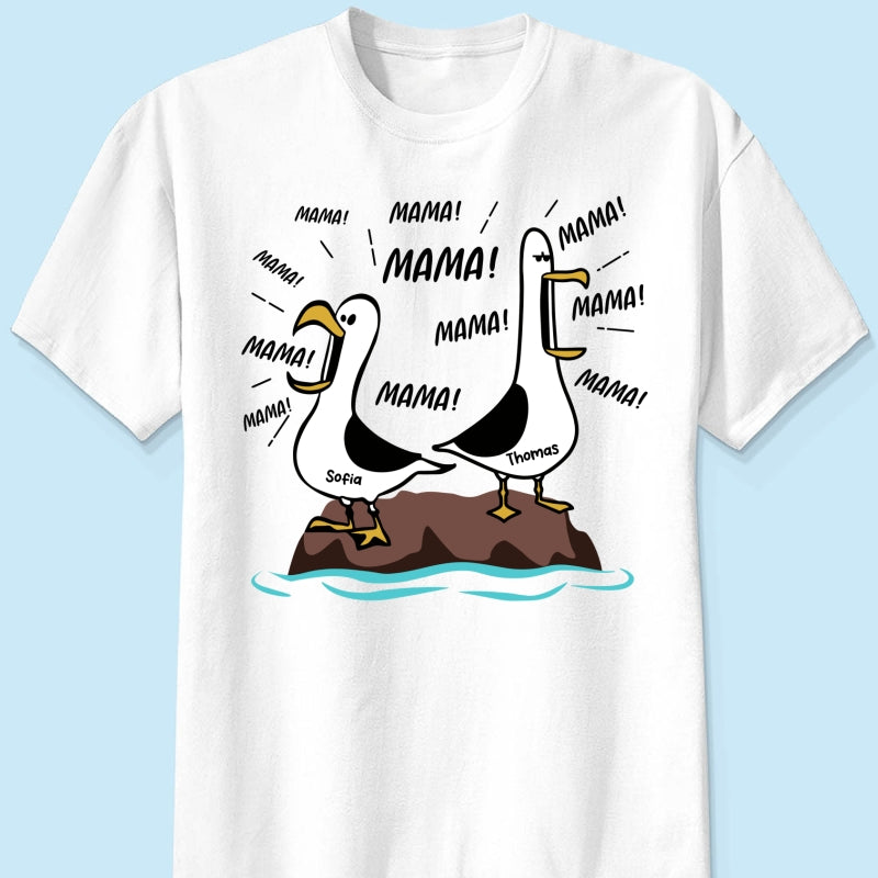 Mwen-Mama Mama! Mama! Mama! - Personalisiertes Shirt - Lustiges Muttertagsgeschenk fr Mutter