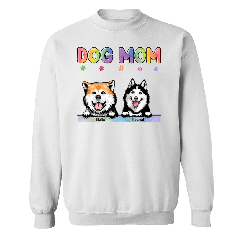 Dog Cat Mom Bright Color Gift For Pet Lover Personalized Shirt