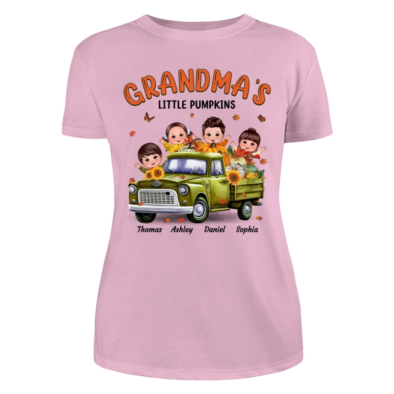 Fall Season Happy Doll Kids Truck Personalized Shirt