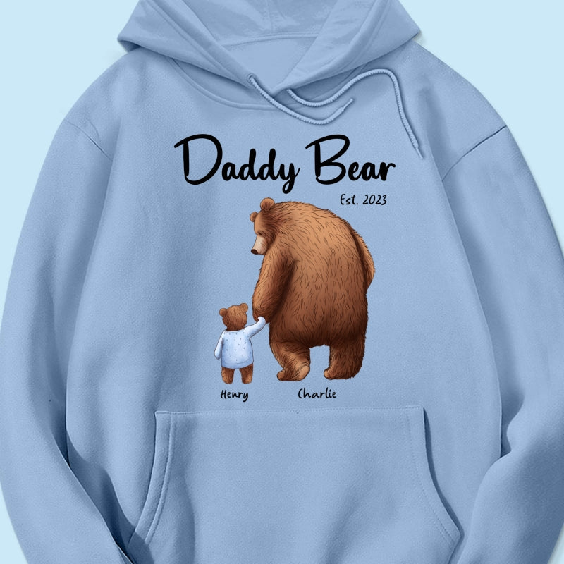 Daddy Bear Est. Papa Bear Father‘s Day Gift For Husband Dad Grandpa Personalized Shirt
