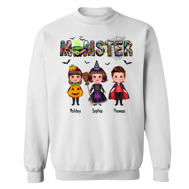 Halloween Momster Doll Kids Gift For Mom Personalized Shirt
