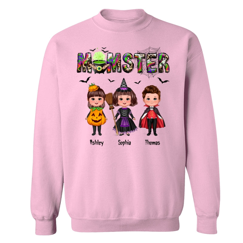 Halloween Momster Doll Kids Gift For Mom Personalized Shirt
