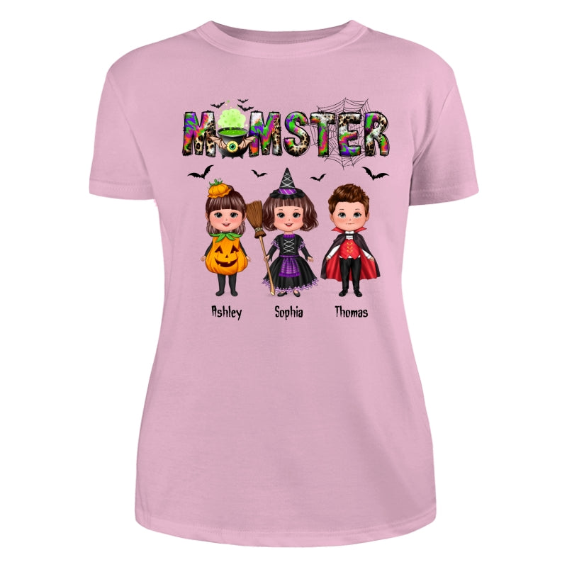 Halloween Momster Doll Kids Gift For Mom Personalized Shirt