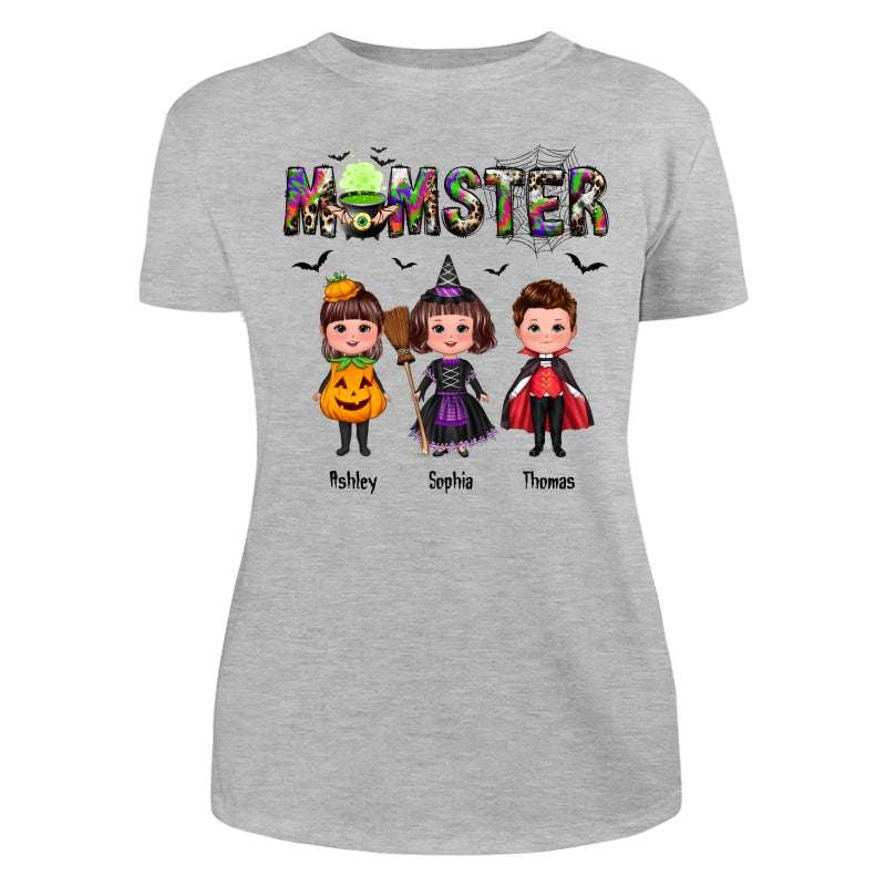 Halloween Momster Doll Kids Gift For Mom Personalized Shirt