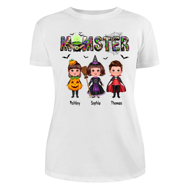 Halloween Momster Doll Kids Gift For Mom Personalized Shirt