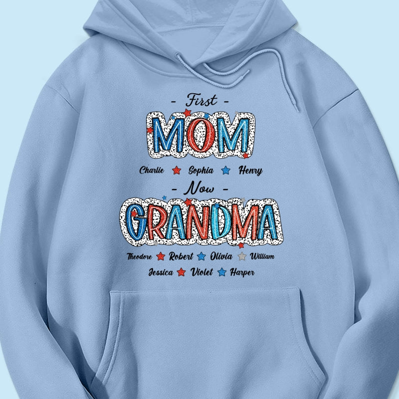 4th Of July First Mom Now Grandma Personalized Shirt