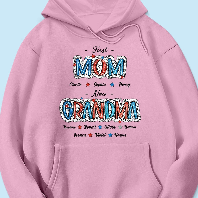 4th Of July First Mom Now Grandma Personalized Shirt