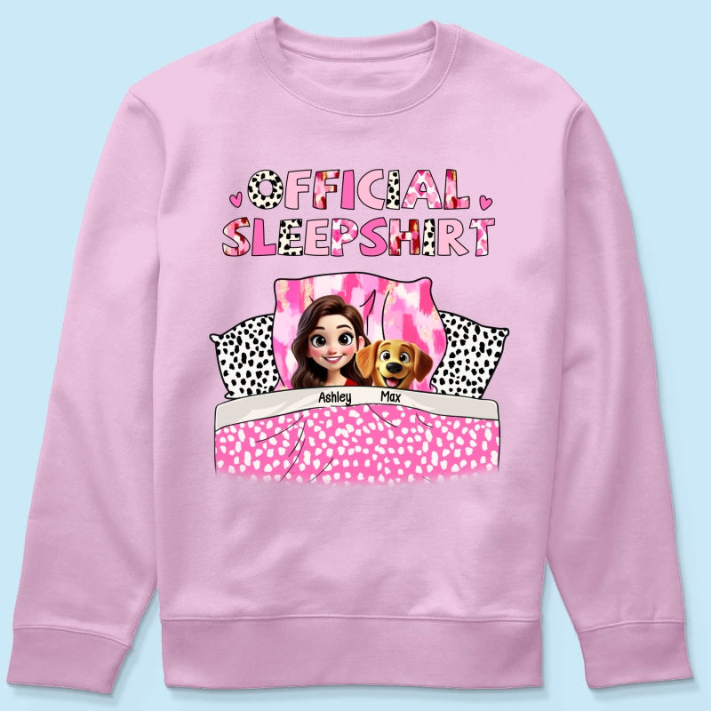 My Official Sleepshirt 3D Cute Dogs Personalized Shirt, Gift For Dog Mom
