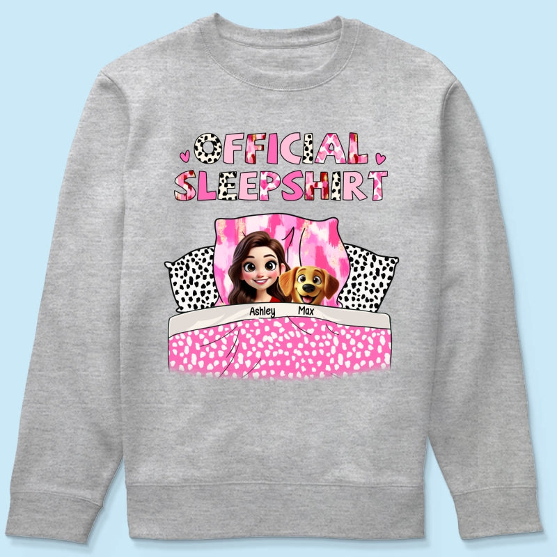 My Official Sleepshirt 3D Cute Dogs Personalized Shirt, Gift For Dog Mom