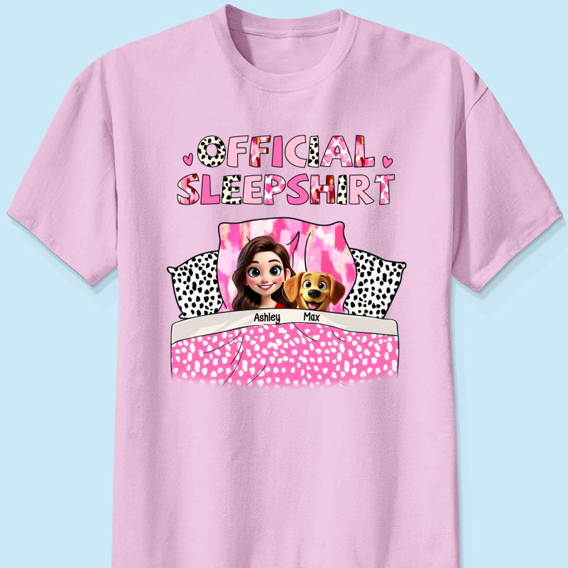 My Official Sleepshirt 3D Cute Dogs Personalized Shirt, Gift For Dog Mom