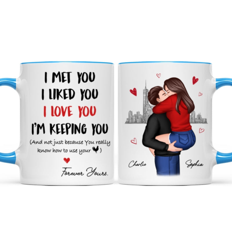 I Love You Forever Yours Funny Gift For Couple  Gift Personalized Mug