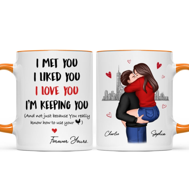 I Love You Forever Yours Funny Gift For Couple  Gift Personalized Mug