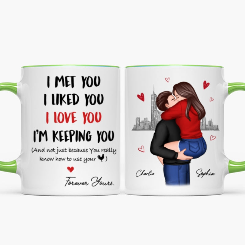 I Love You Forever Yours Funny Gift For Couple  Gift Personalized Mug