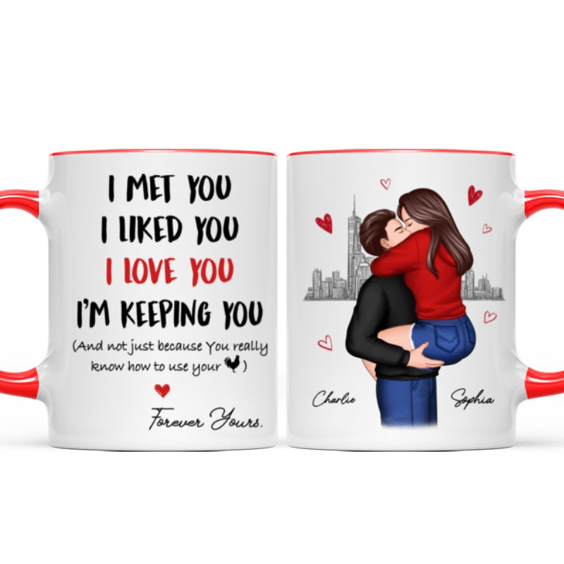 I Love You Forever Yours Funny Gift For Couple  Gift Personalized Mug