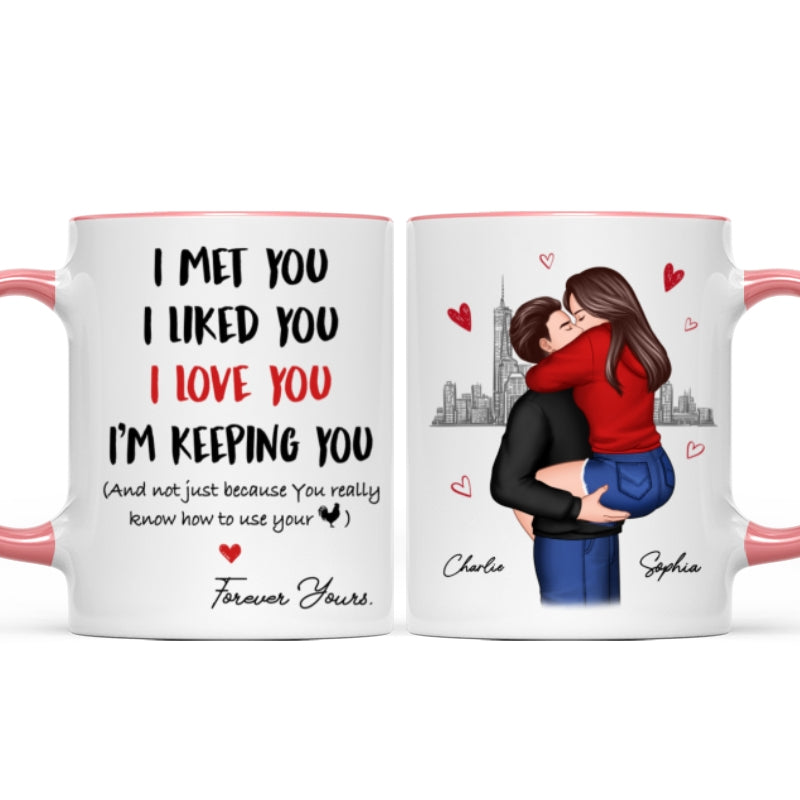 I Love You Forever Yours Funny Gift For Couple  Gift Personalized Mug
