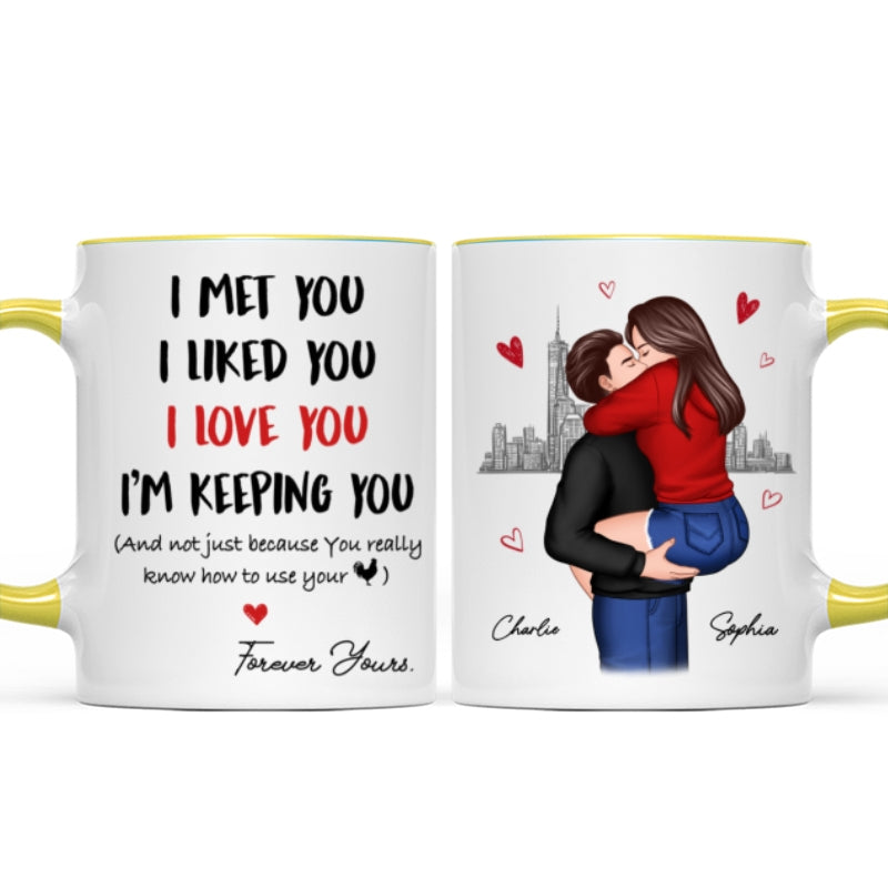 I Love You Forever Yours Funny Gift For Couple  Gift Personalized Mug