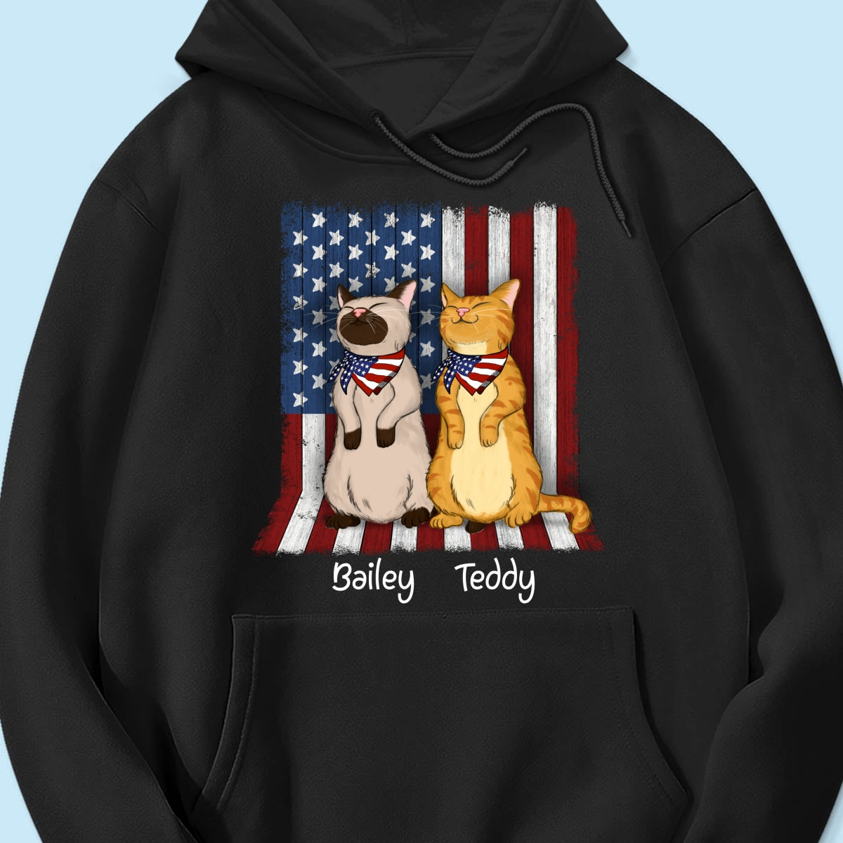Nation Flag Standing Cat 4th Of July Independence Day Personalized Shirt