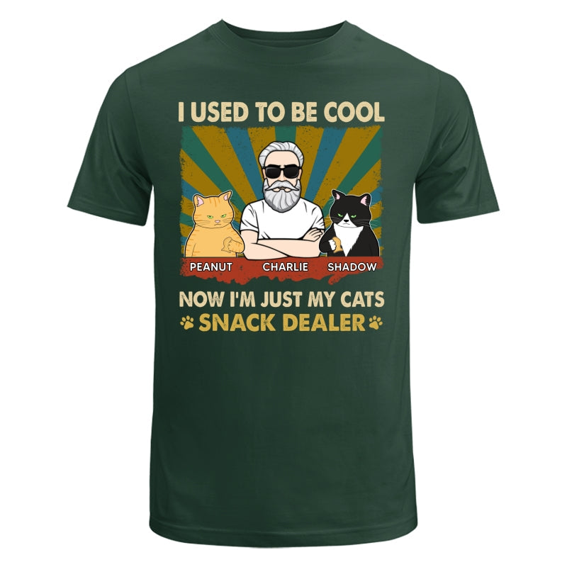 Used To Be Cool Now Snack Dealer Cat Dad Personalized Shirt