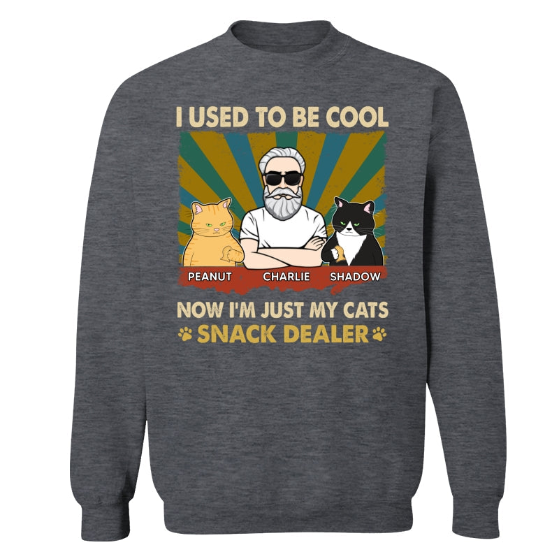 Used To Be Cool Now Snack Dealer Cat Dad Personalized Shirt