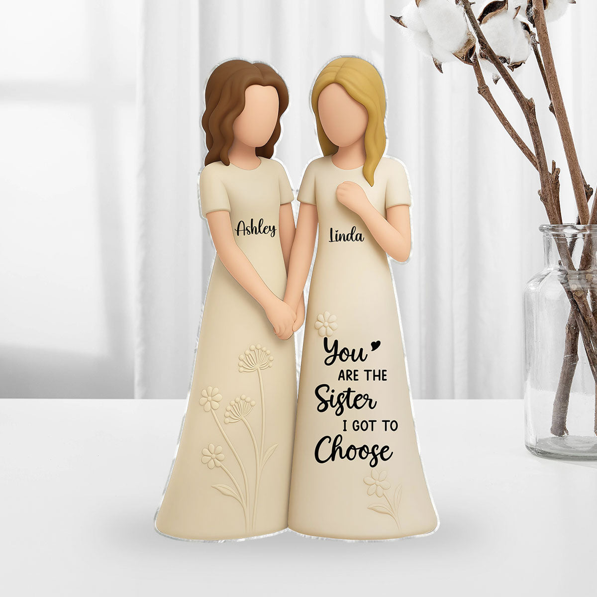 Soul Sister Friendship Personalized Acrylic Block, Gifts for Best Friend, Bestie Birthday Gift