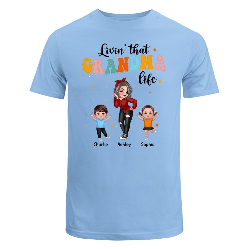 Livin‘ That Grandma Life Dancing With Grandkids Personalized Shirt