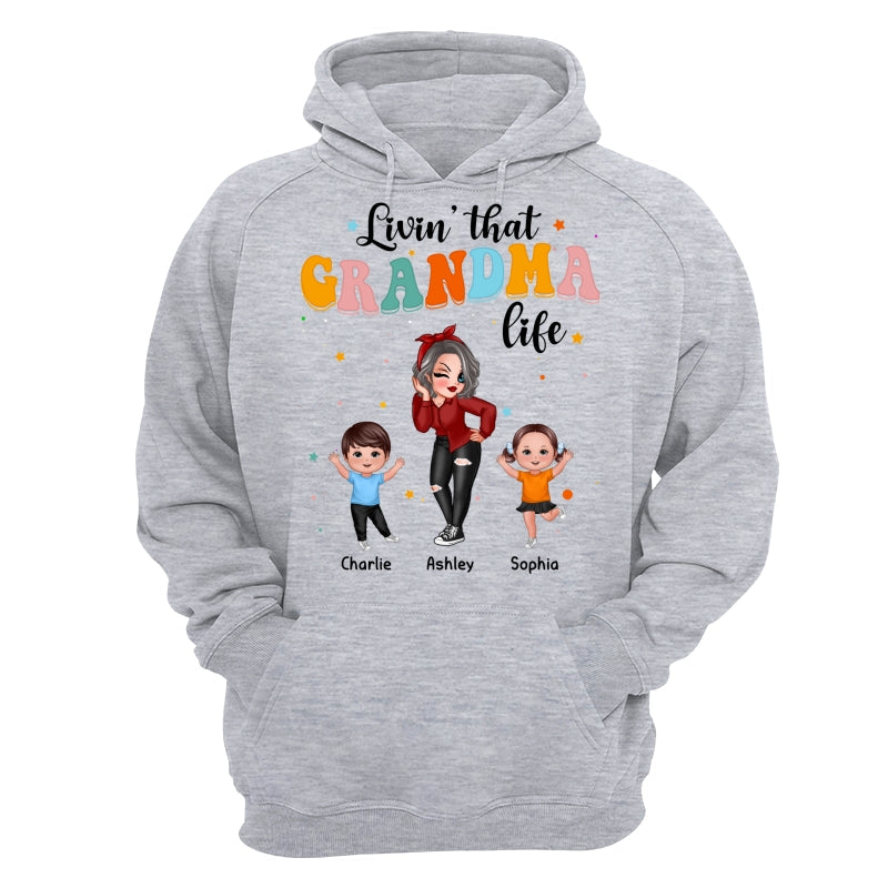 Livin‘ That Grandma Life Dancing With Grandkids Personalized Shirt