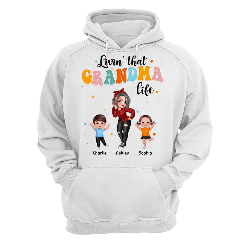 Livin‘ That Grandma Life Dancing With Grandkids Personalized Shirt