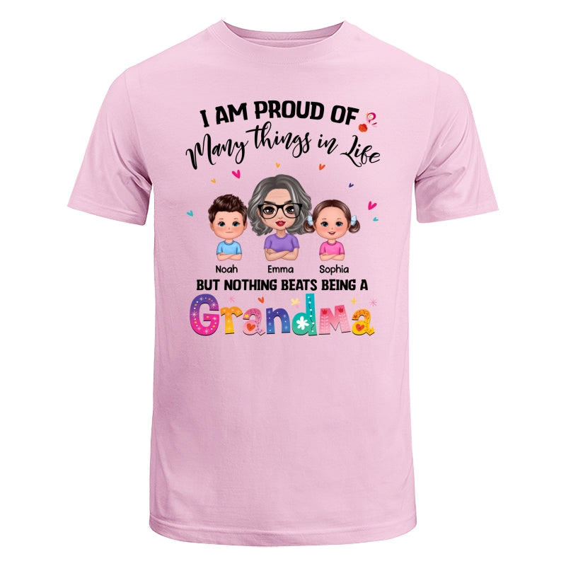Nothing Beats Being A Grandma Doll Woman With Kids Personalized Shirt