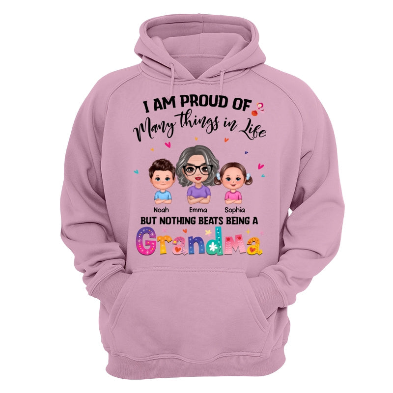 Nothing Beats Being A Grandma Doll Woman With Kids Personalized Shirt