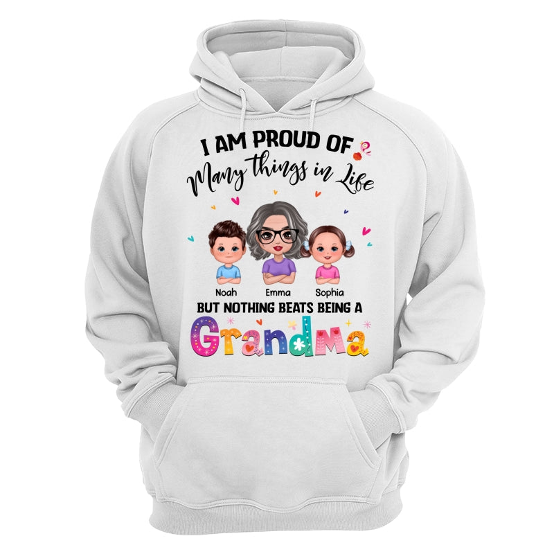 Nothing Beats Being A Grandma Doll Woman With Kids Personalized Shirt