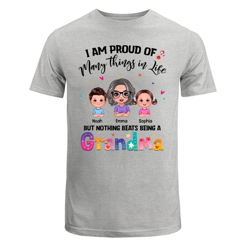 Nothing Beats Being A Grandma Doll Woman With Kids Personalized Shirt