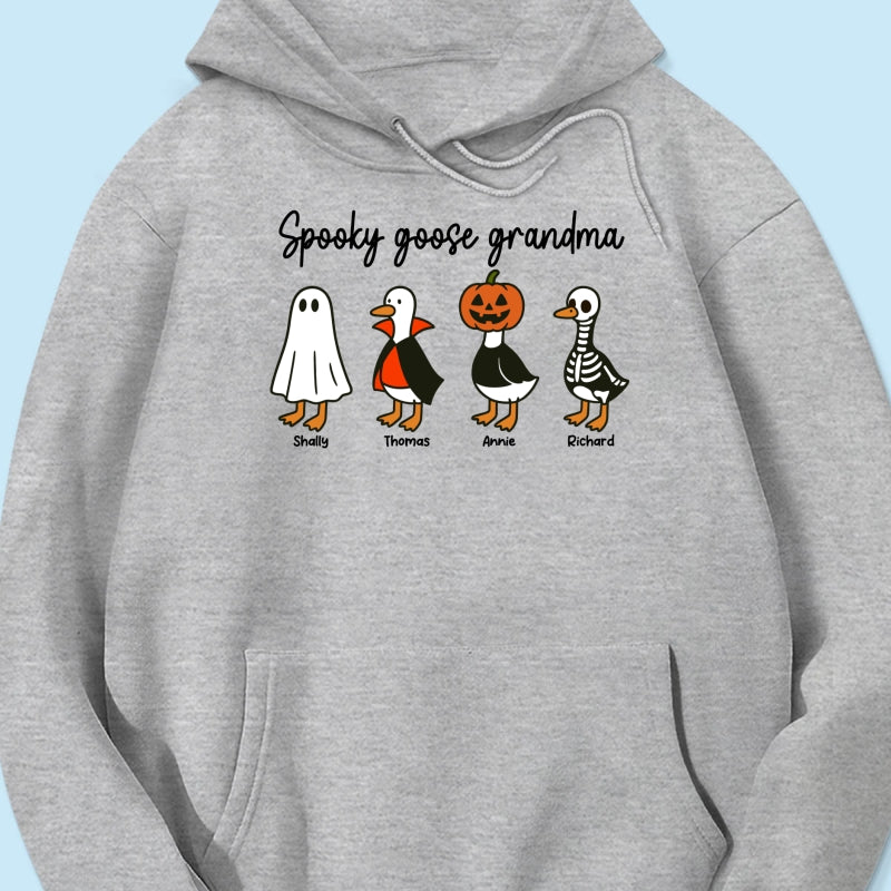 Halloween Funny Cute Spooky Goose Grandma Personalized Shirt